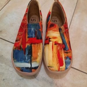 UIN Story Art shoes Comfortable Slip On Shoes Women's 8 EUC